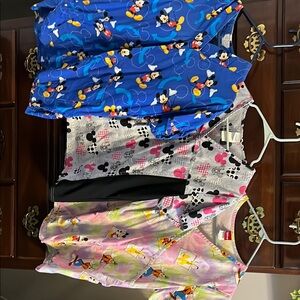 Disney Women's Short Sleeve Tops - Blue, Gray, Multicolor